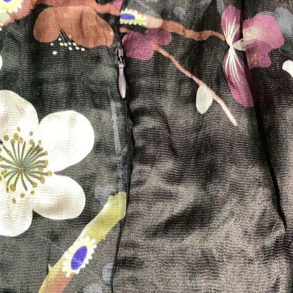 Citron silk kimono jacket -light,Size small - Picture 5 of 10